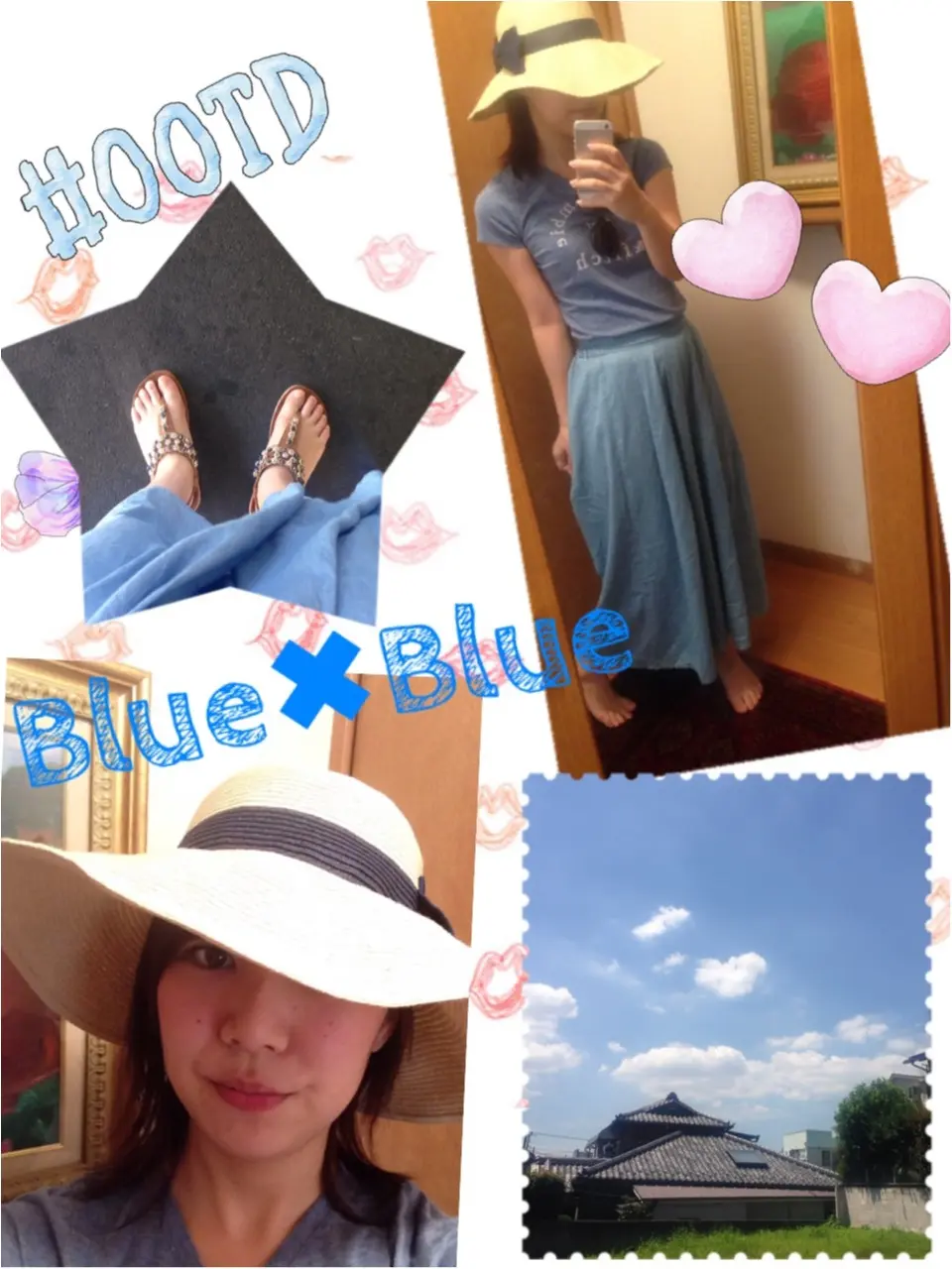 天気のように青空コーデ★【青✖︎青】夏だー!爽やかにいこーぜぇー❤️_8