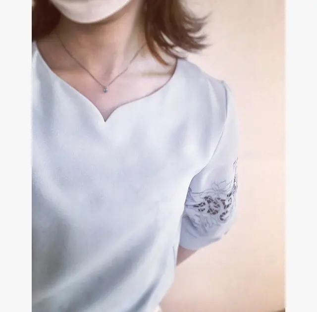 ハートネック♡アナウンサーがよく着用しているTONALのお洋服でツクる水色コーデ★_2