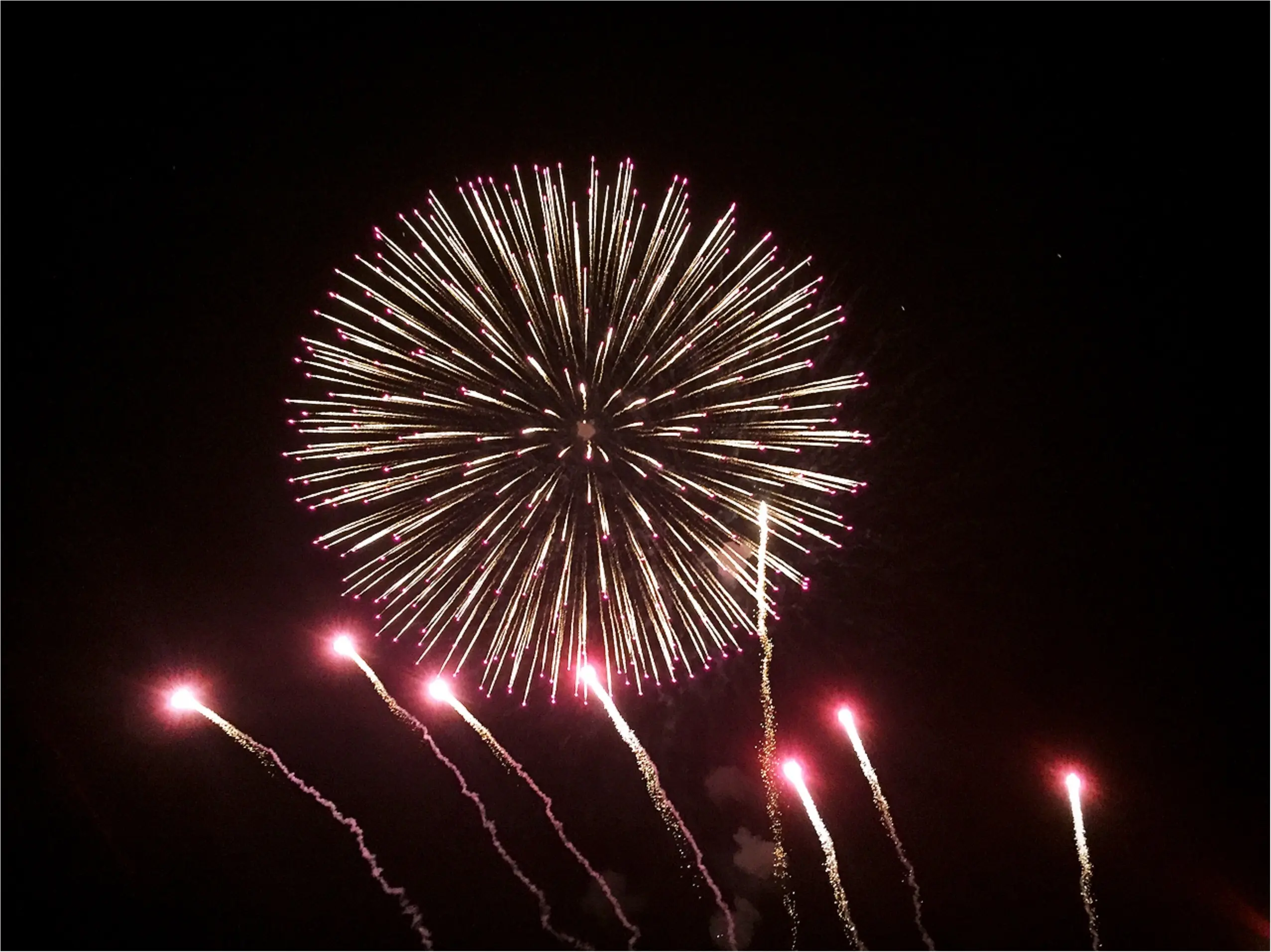 今年初の花火大会へ!頭上を降り注ぐ迫力満点の花火が♡*_4
