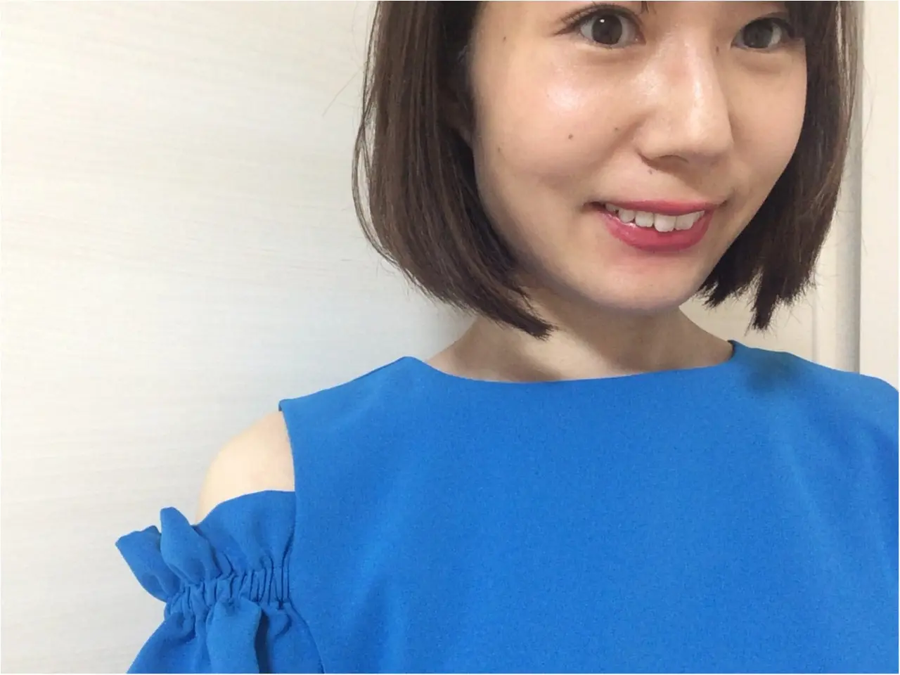 お呼ばれも【きれい色】ショルダーオープンが今どき!《二の腕OK》スカイブルーなワンピースで結婚式へ♡_6