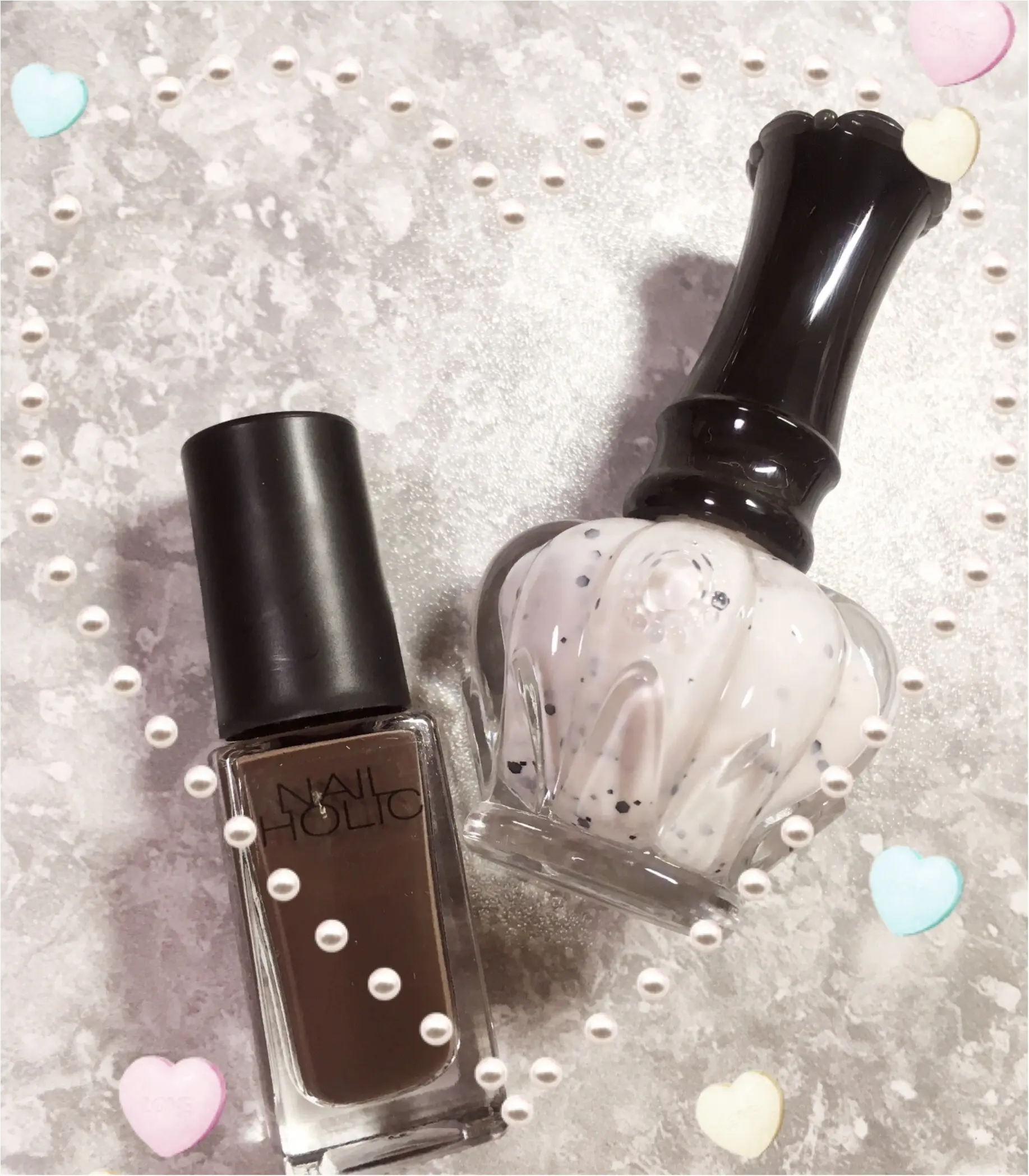 欠けたネイルをチョコレート風ネイルに♡ANNASUI×NAILHOLIC♡_2
