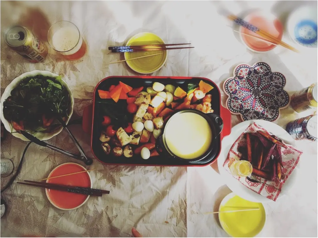 おうちパーティー♡ホットプレートdeチーズフォンデュ!_5
