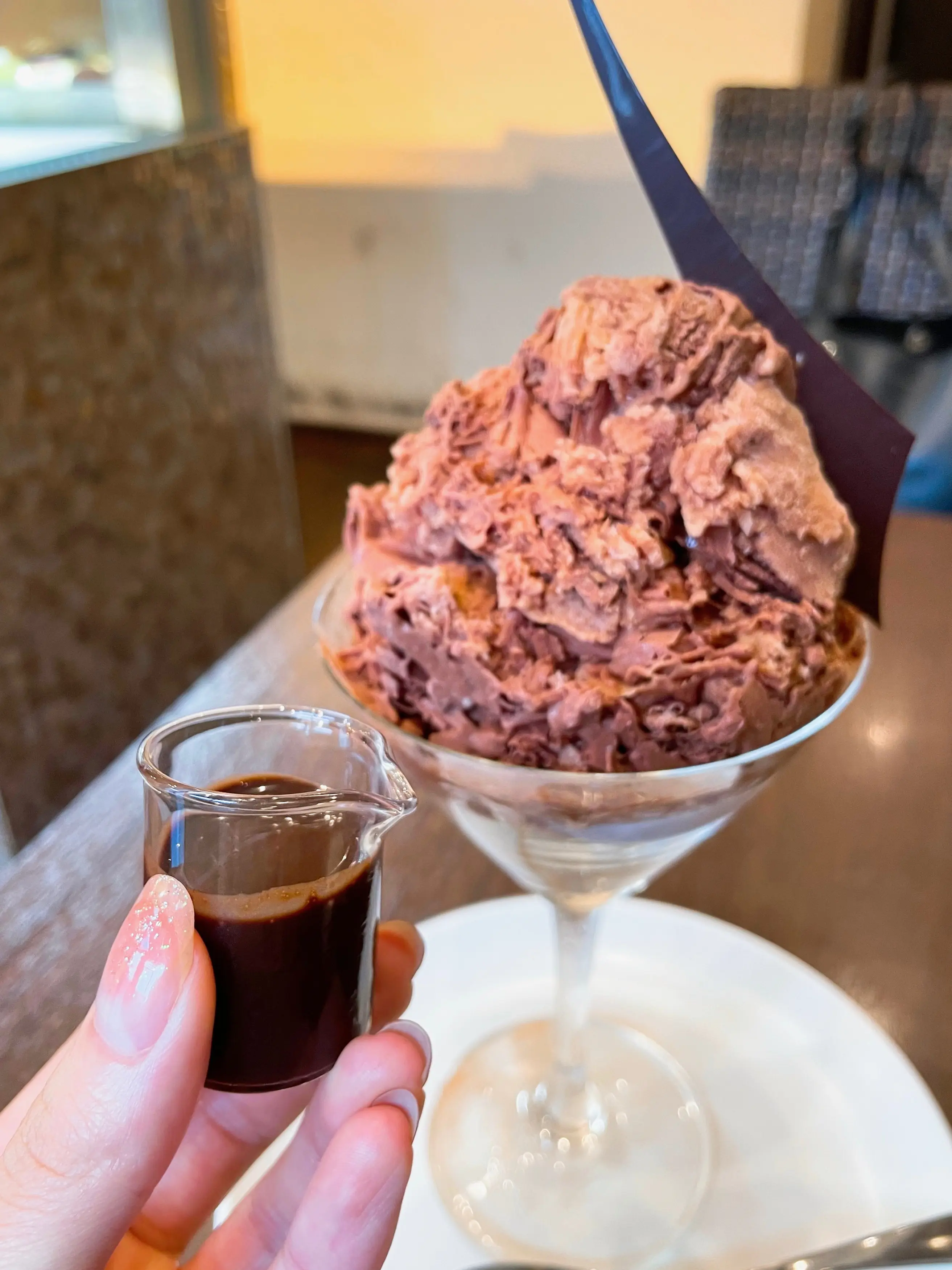 吉祥寺のチョコレート店「プレスキルショコラトリー」のグラニテ・ショコラ