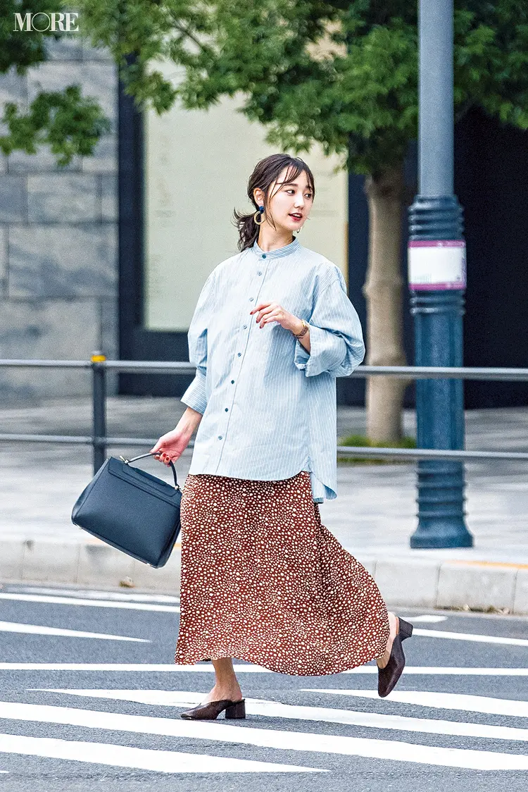 「午前2時まで女子会した結果、見事に寝坊!(笑)」鈴木友菜主演・着回し連載『柄アイテムが必要だ。』6日目_1