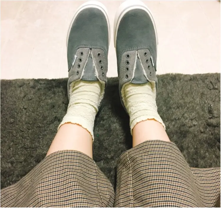 《一度履いたらやみつき♡》VANSのボアスニーカーが可愛い上に足元ぬくぬく♡_4