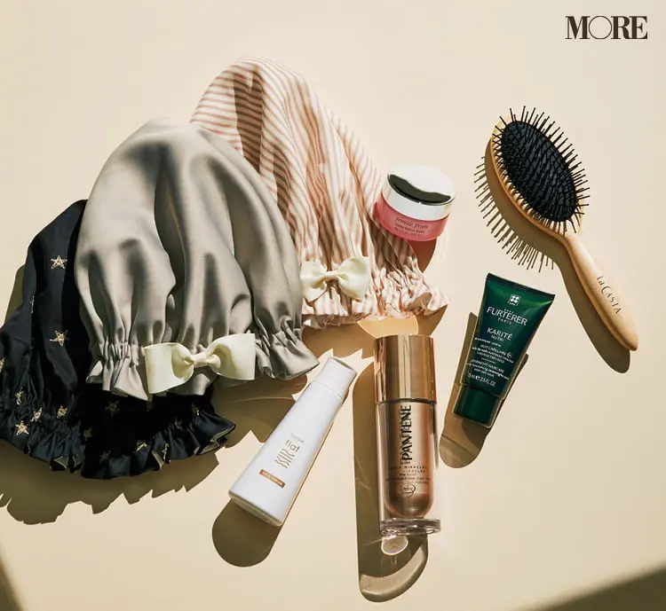 ブラシ、ヘアキャップ、美容クリーム
