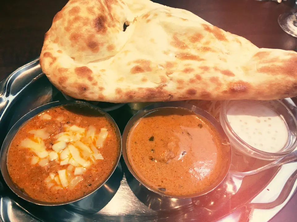 【日本橋】【インドカレー】レディースセットがお得!月に一度は食べてるナン×カレーランチ_2