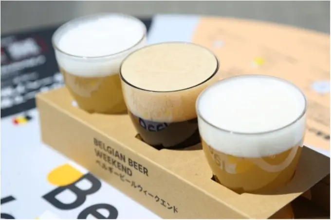 ピンクのフルーツビールが可愛すぎる!! 98種類のベルギービールで乾杯@オープンビアテラス_3