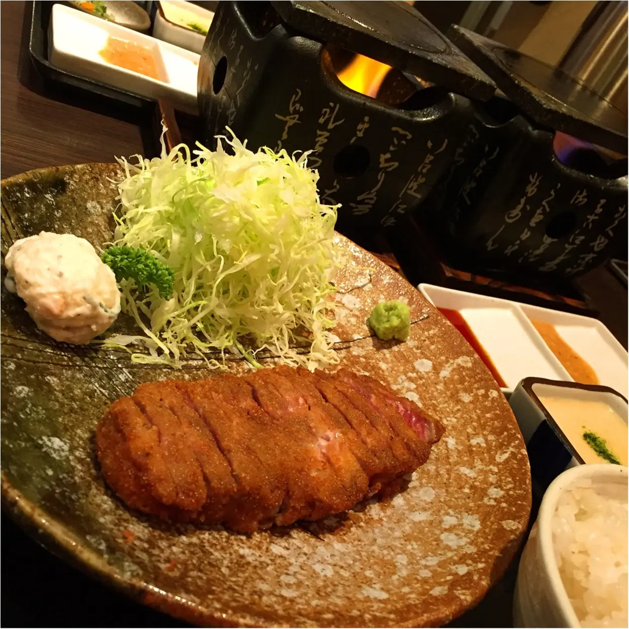 ミディアムレアのお肉を○○で○○!?牛かつ【もと村】の超人気定食が美味しすぎる♡_4