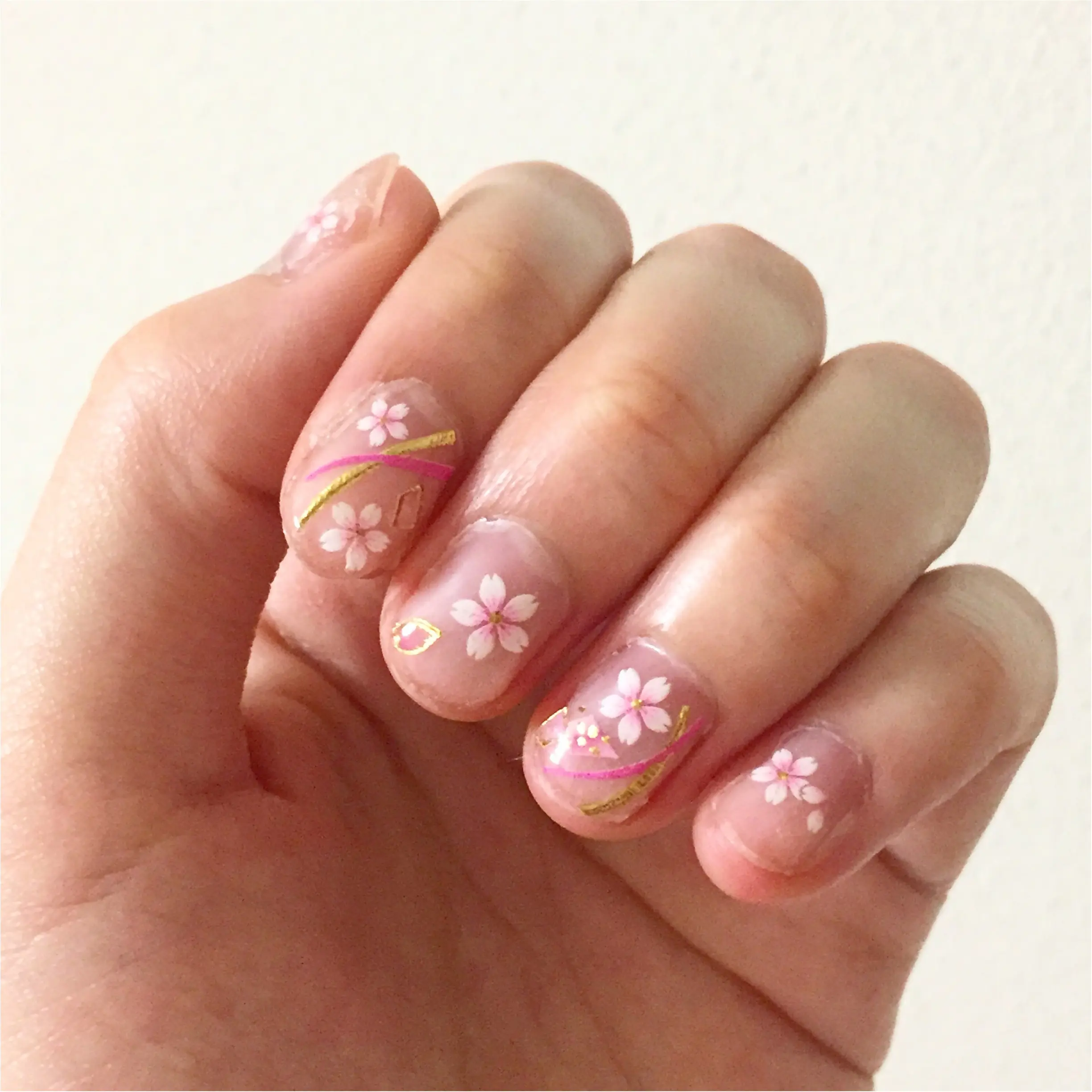 【*桜ネイル*】400円のネイルシールで簡単仕上げ✨≪samenyan≫_2