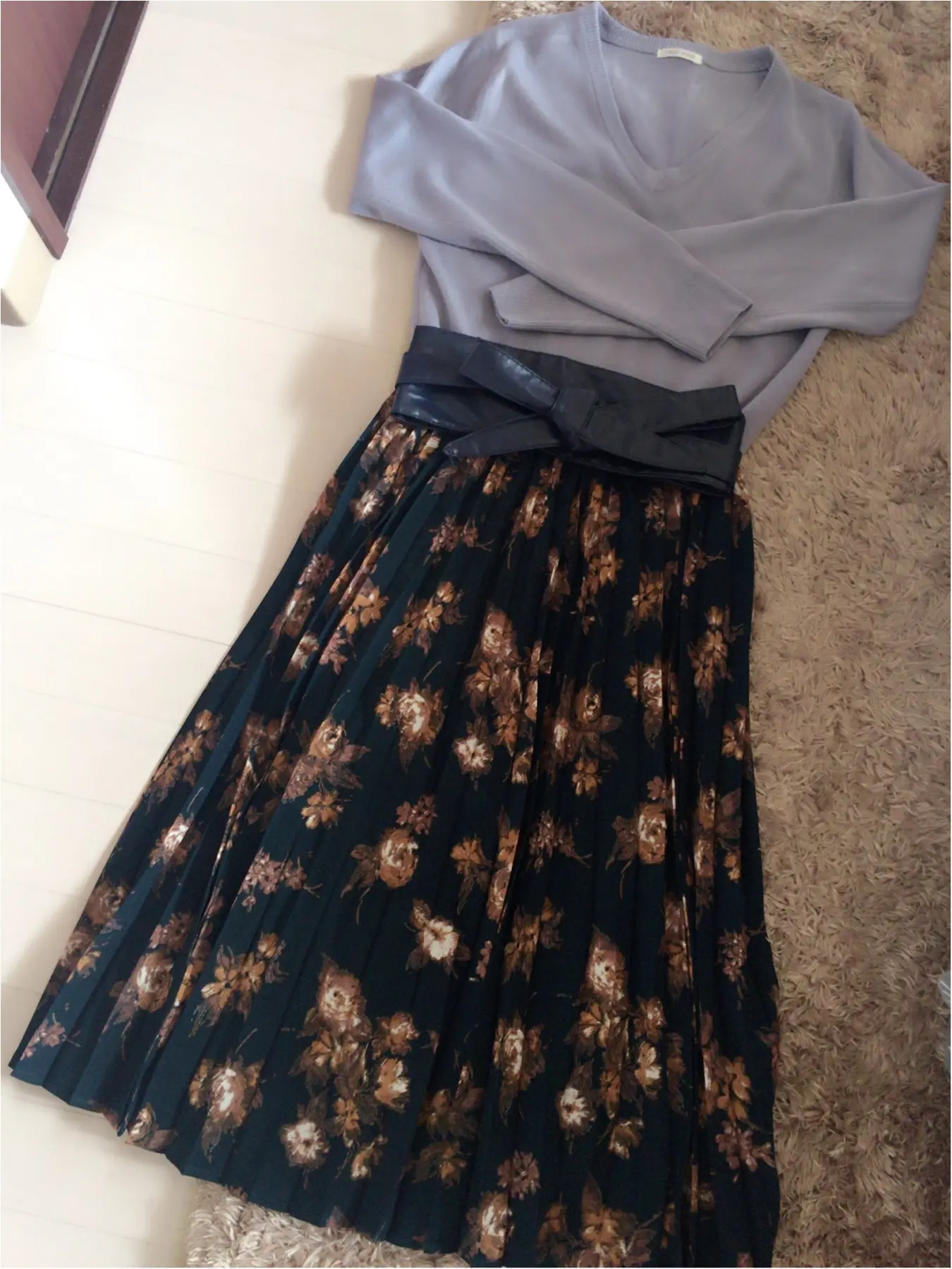 ♡流行りのサッシュベルトついに購入しました!!カラーはブラックではなくちょっと大人な◯◯◯◯♡_2