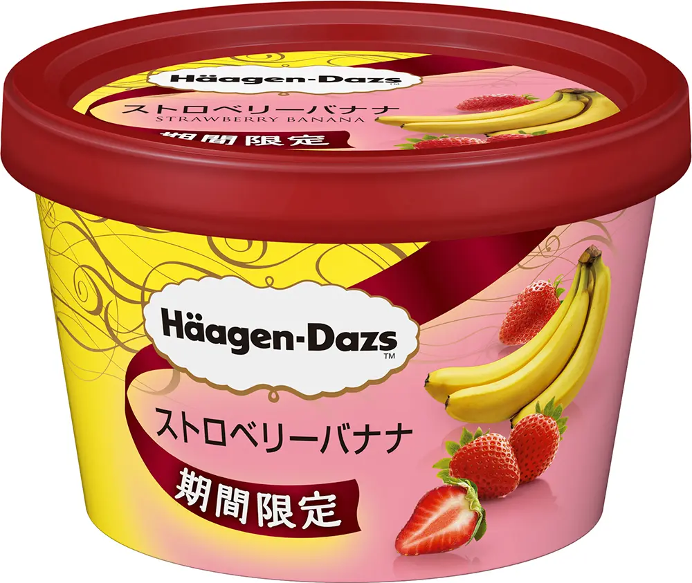 大好きなフルーツがコンビに♡ 『ハーゲンダッツ』の新作はストロベリーバナナ!_1