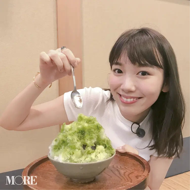 飯豊まりえはかき氷ラバー