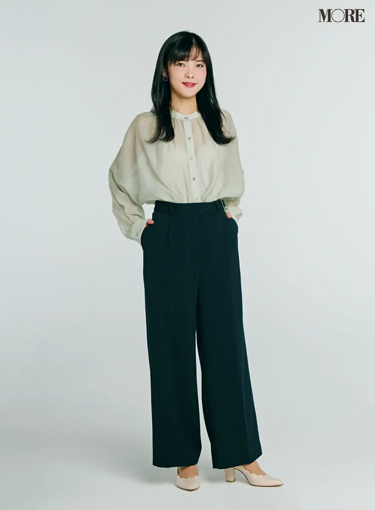 O脚さんのお悩みもカバー! 『グリーンレーベル リラクシング』のワイドパンツで腰高・脚長に♡_5