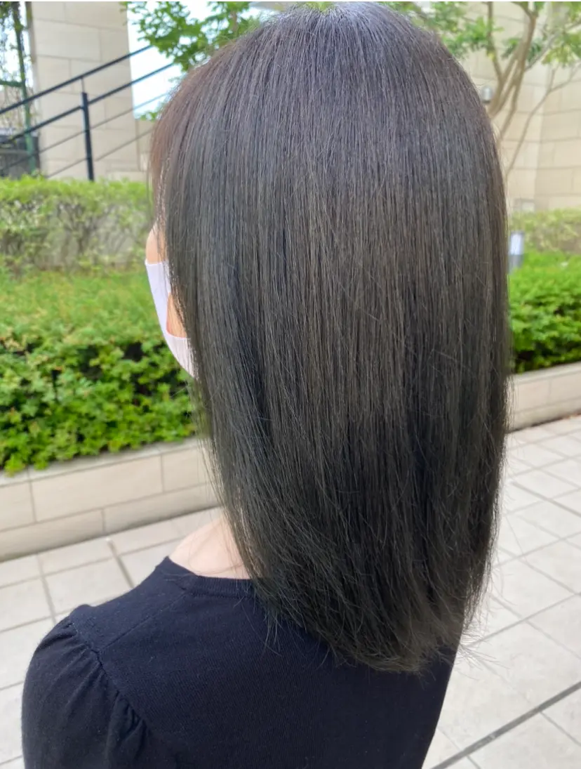 【イメチェン】緑and青を入れたヘアカラーに_3