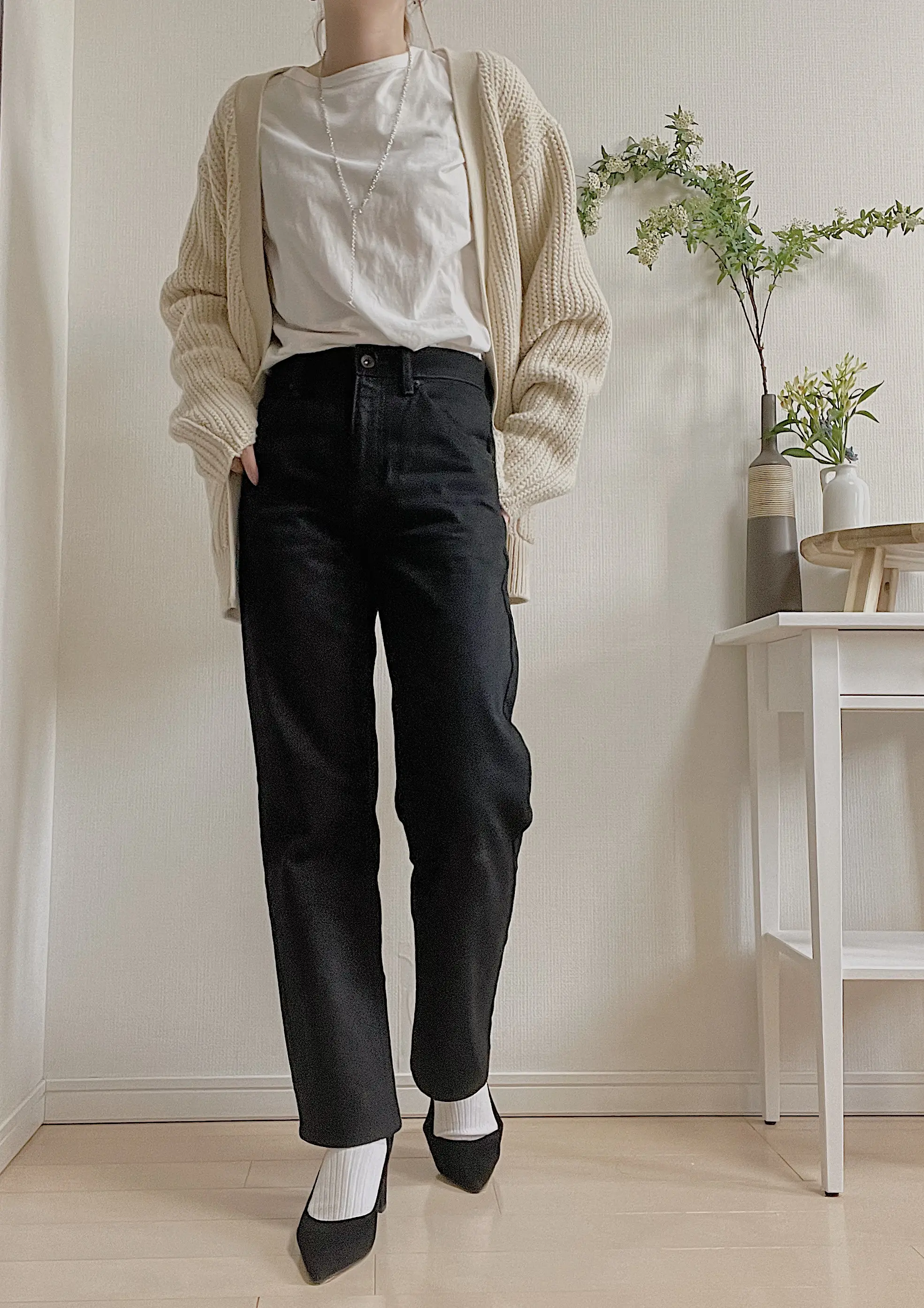 【Uniqlo U】レギュラーフィットストレートハイライズジーンズ_4