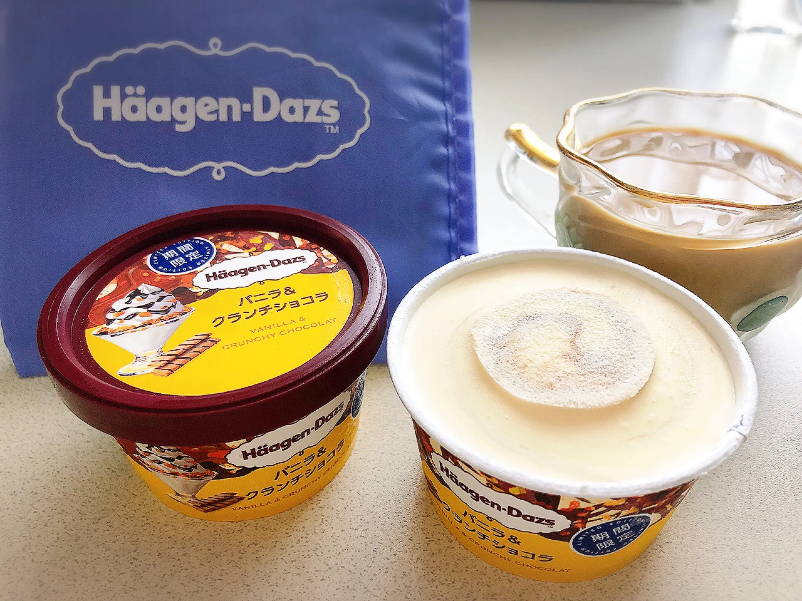 【おすすめアイス】期間限定♩ハーゲンダッツの華やかバニラ×ビターなチョコのハーモニー( ´ ▽ ` )オリジナルエコバッグも可愛い♡_1