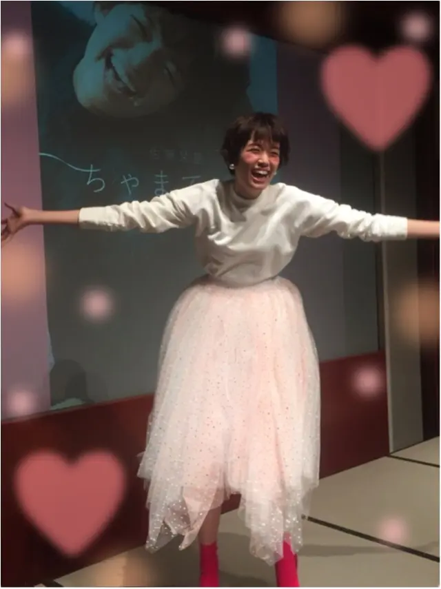 ''ぐんぐんグーンて!''可愛すぎる佐藤栞里ちゃんの願掛けを真似っこ♡_1