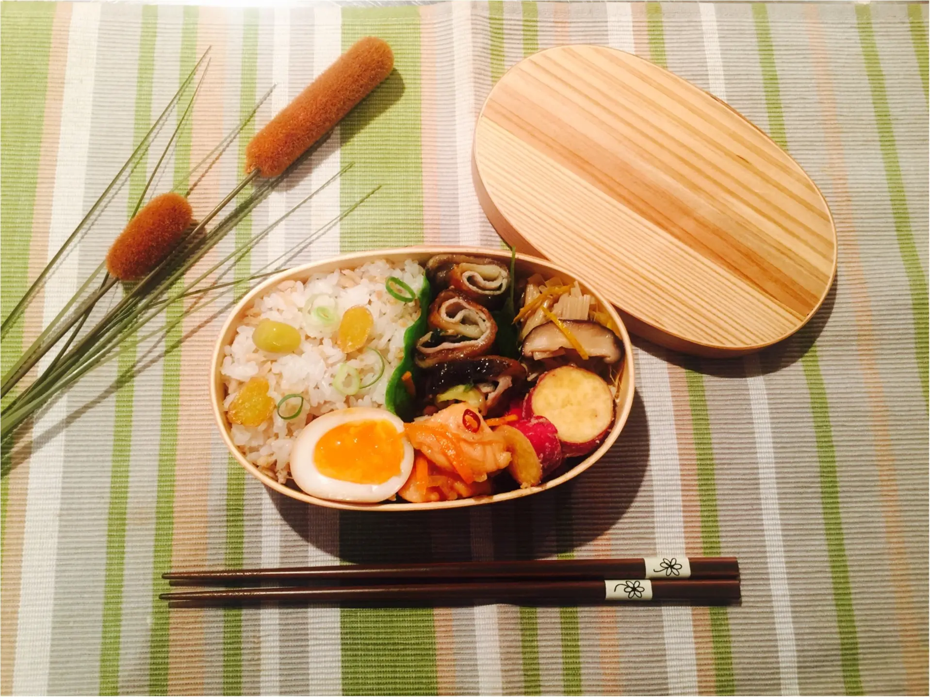 《食欲の秋!》お弁当作りました(^∇^)_1