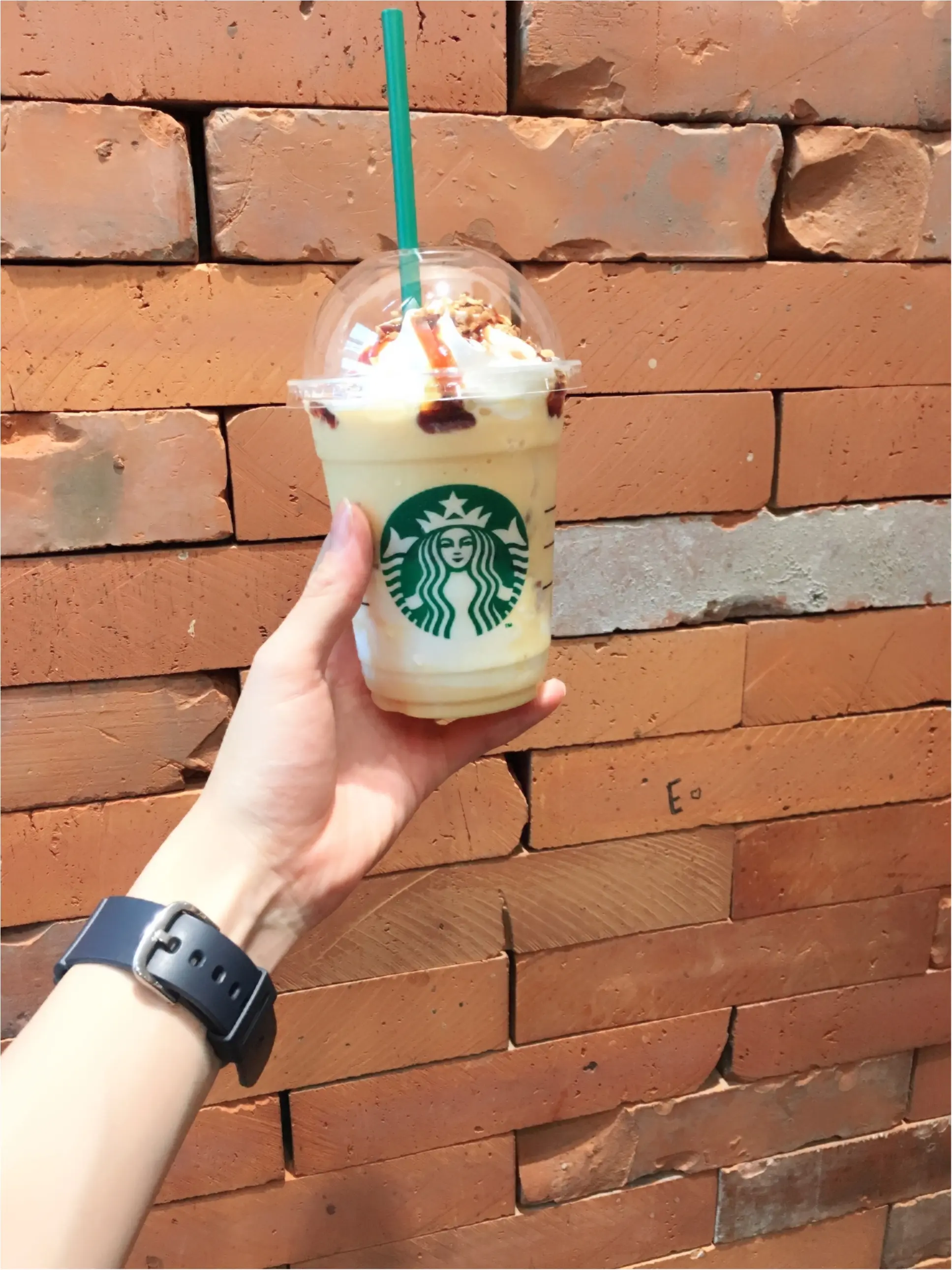 【スタバ】秋の新作《クリーミーパンプキンフラペチーノ》やっと飲みました♡_1