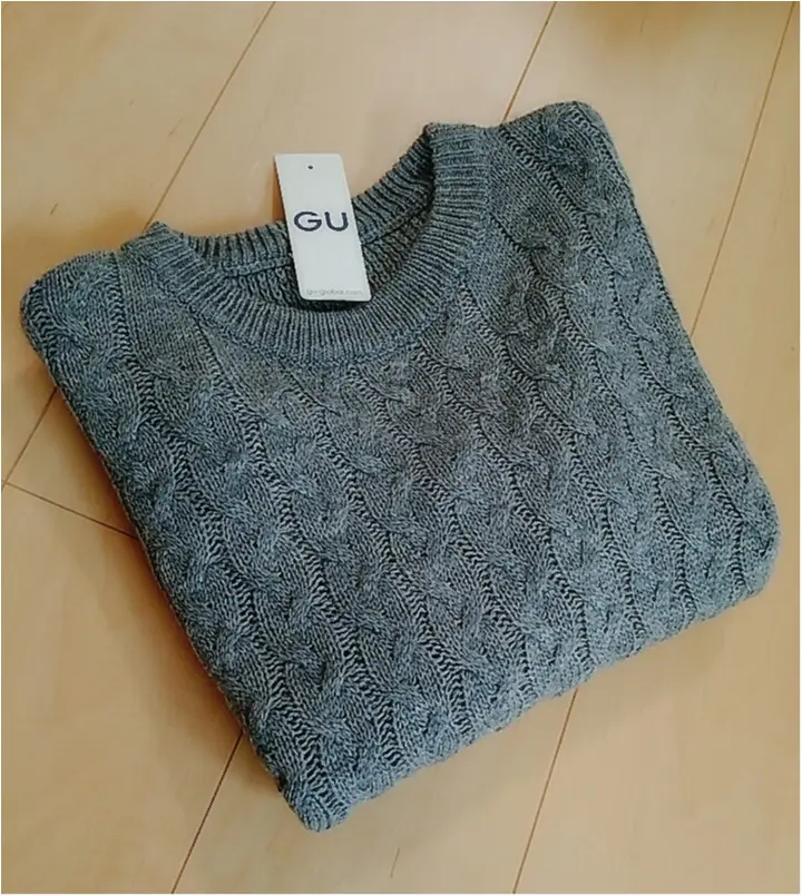 可愛くて使える!!【GU】2016冬*990円ニット!(443 まゆ_1