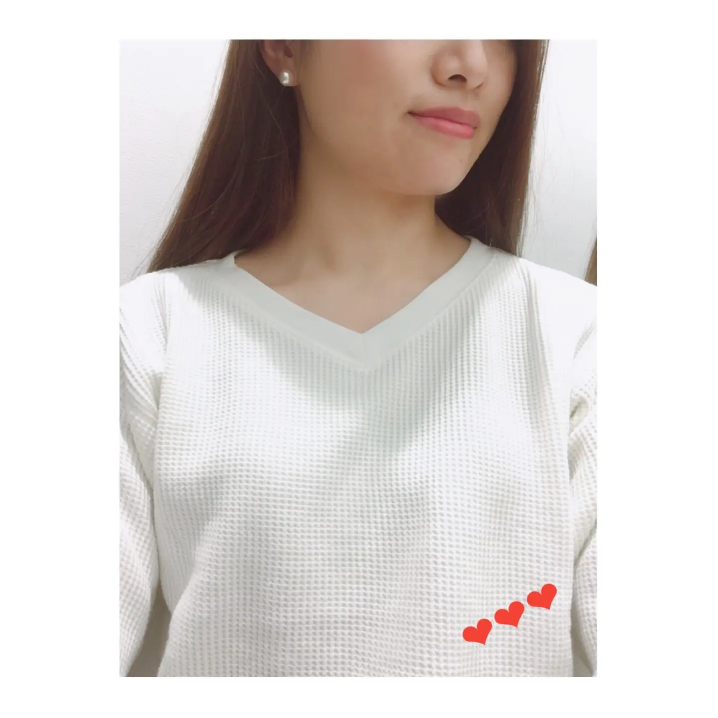 《2/8までの期間限定価格¥1,290+税★》思わずイロチ買い!【UNIQLO】のワッフルVネックTが優秀です❤️_4