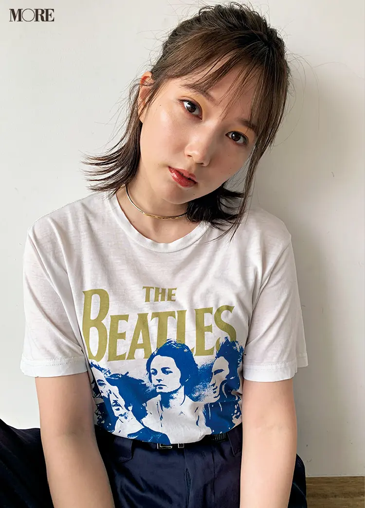 【佐藤栞里・本田翼・逢沢りな】モアモデルは普段何着てる? リアルお気に入りTシャツ&私服大公開!_3