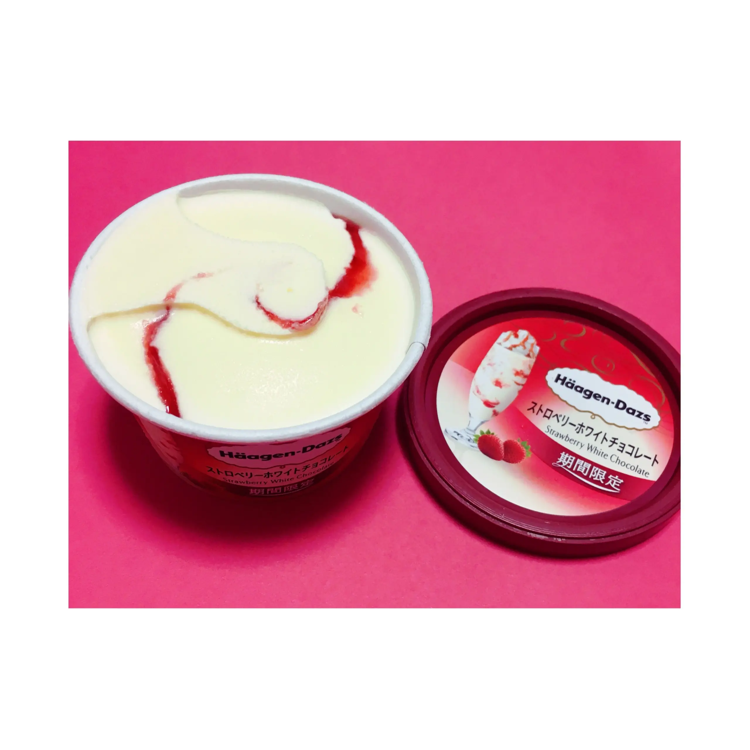 《本日2/6発売★》【ハーゲンダッツ】から期間限定で〝ストロベリーホワイトチョコレート〟が新登場❤️_3