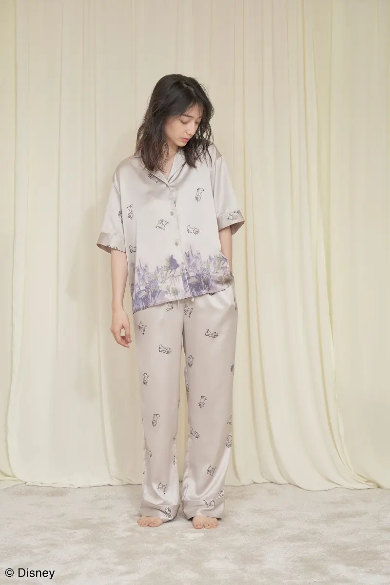SNIDEL HOME×おしゃれキャット サテンパジャマ