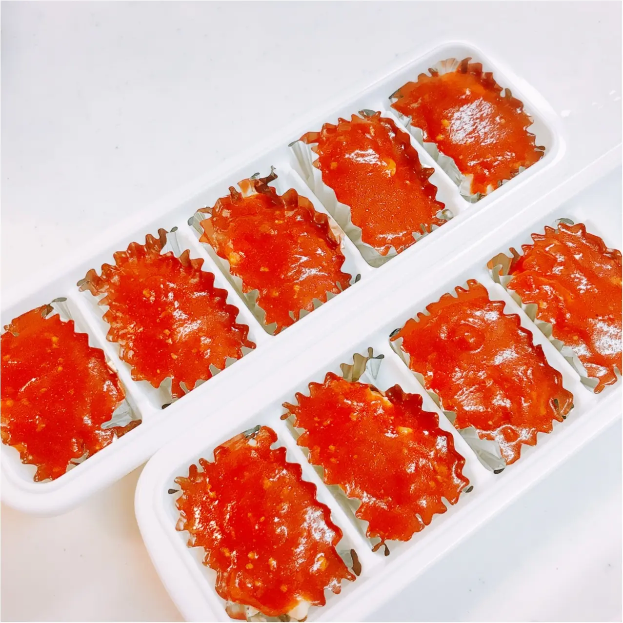 お弁当女子必見!作り置きにぴったり♡《ダイソー》のフタ付き製氷皿が使えるっ♪_3
