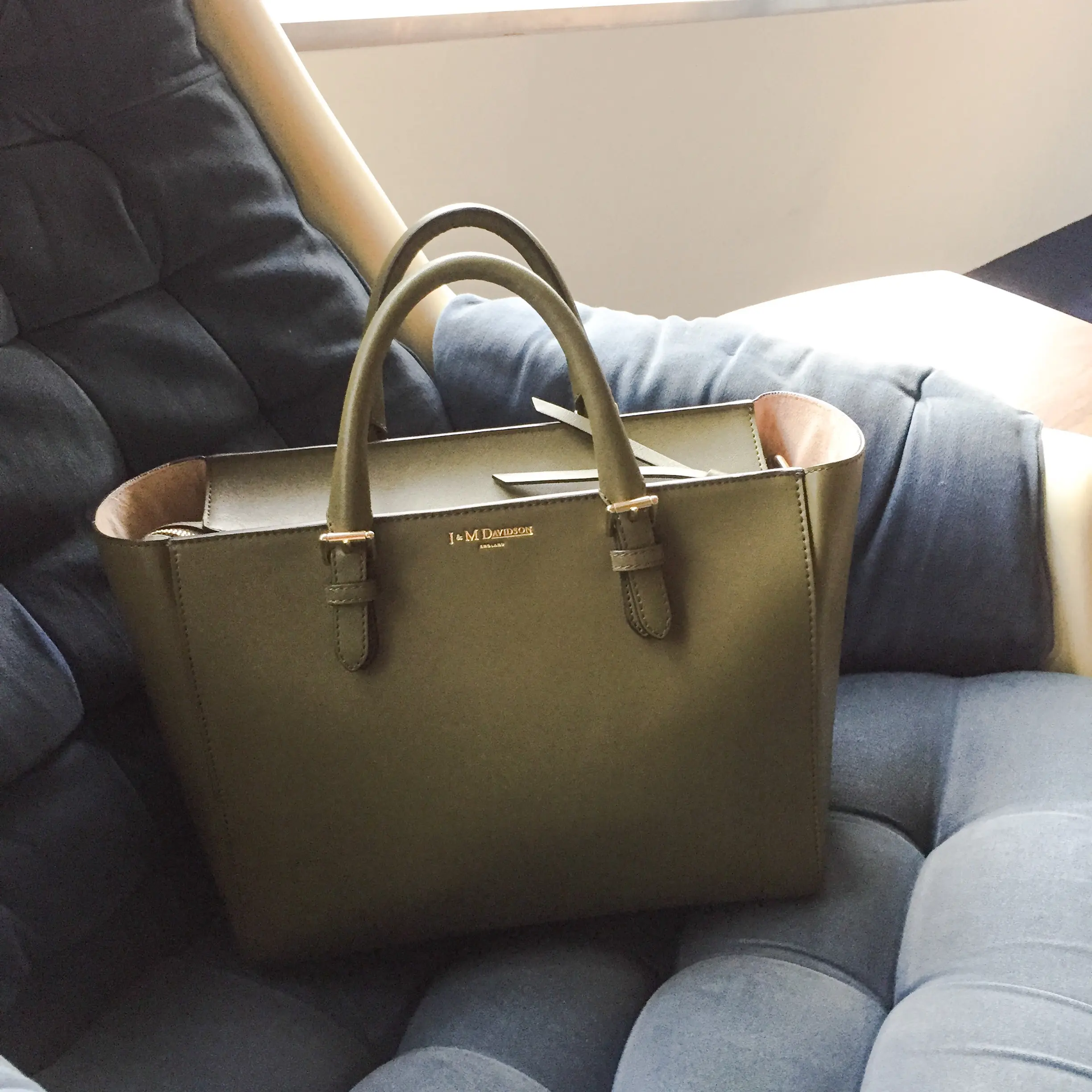 【これ買っちゃいました!】J&M デヴィッドソンのカーキトート_1