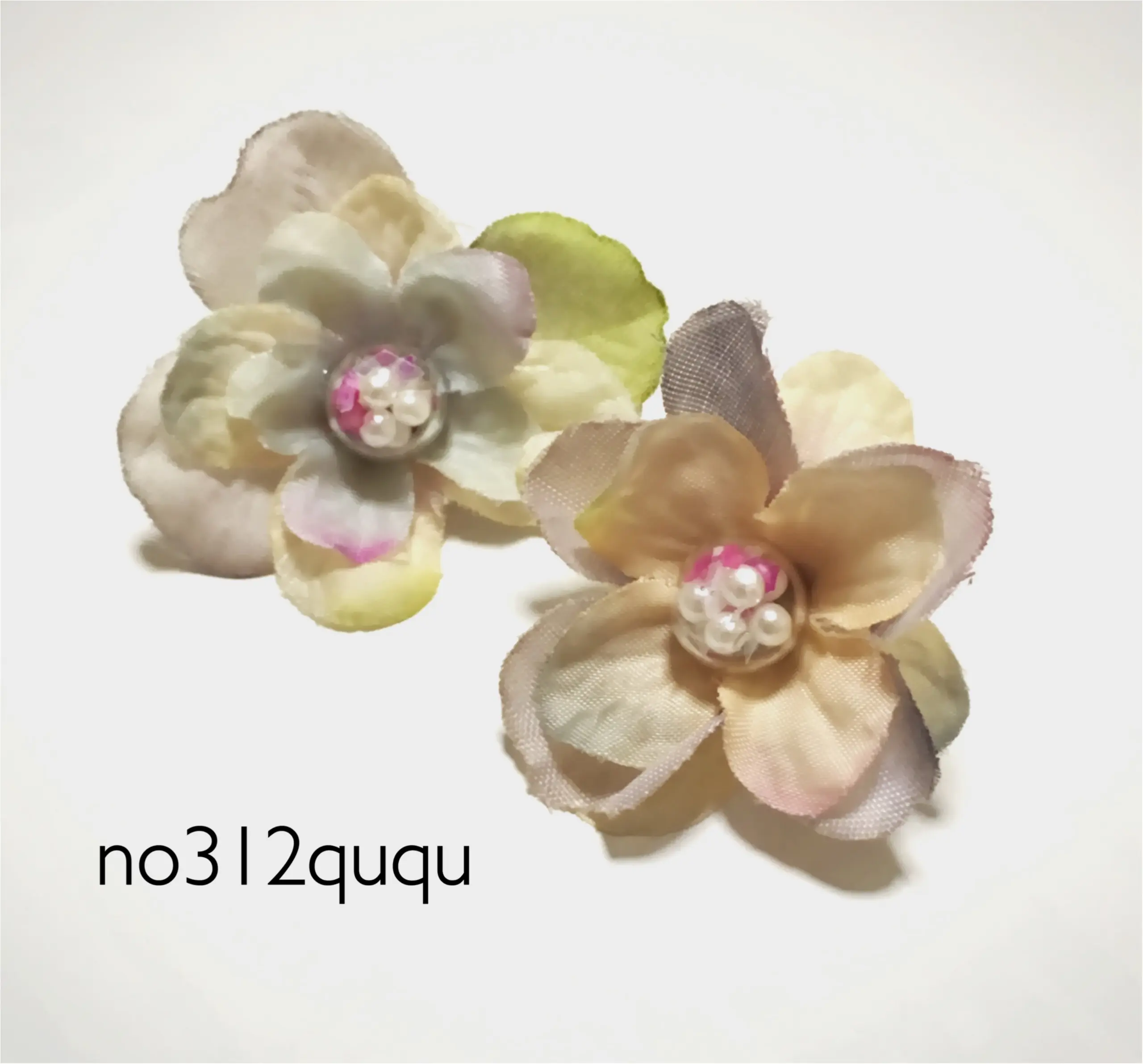 【レシピ公開】ハンドメイドの紫陽花イヤリング♡_1