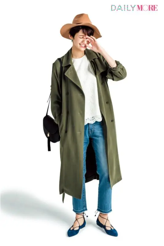 【栞里が超プッシュ!】いつもより「長い」トレンチで旬度UP!_2