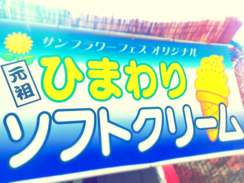 60万本の奇跡!明野ひまわり畑で初めて食べたひまわりソフトクリーム_6