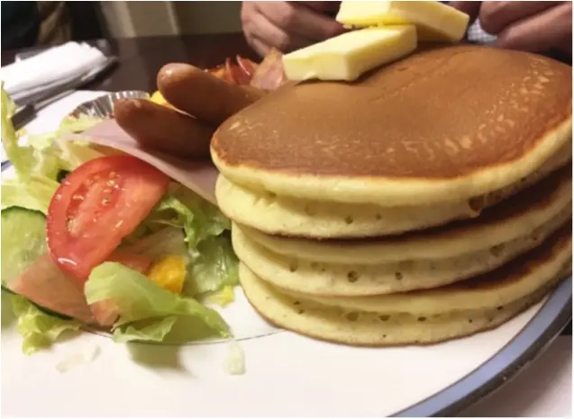 昔ながらの喫茶店でホットケーキランチ♡_5