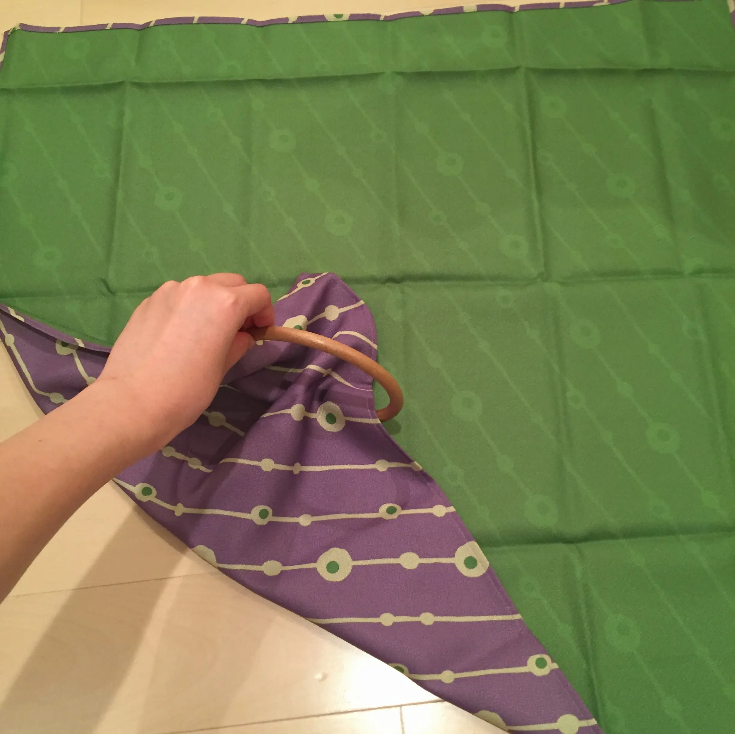 リングに結ぶだけ!30秒で作れちゃう【風呂敷バッグ】の作り方♡浴衣を粋に着こなしちゃお♩≪samenyan≫_4