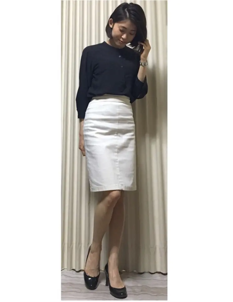 Coordinate...ユニクロのレーヨンエアリースタンドブラウスが着まわし自在☆オンコーデにもオフコーデにもめちゃめちゃ使える!_3