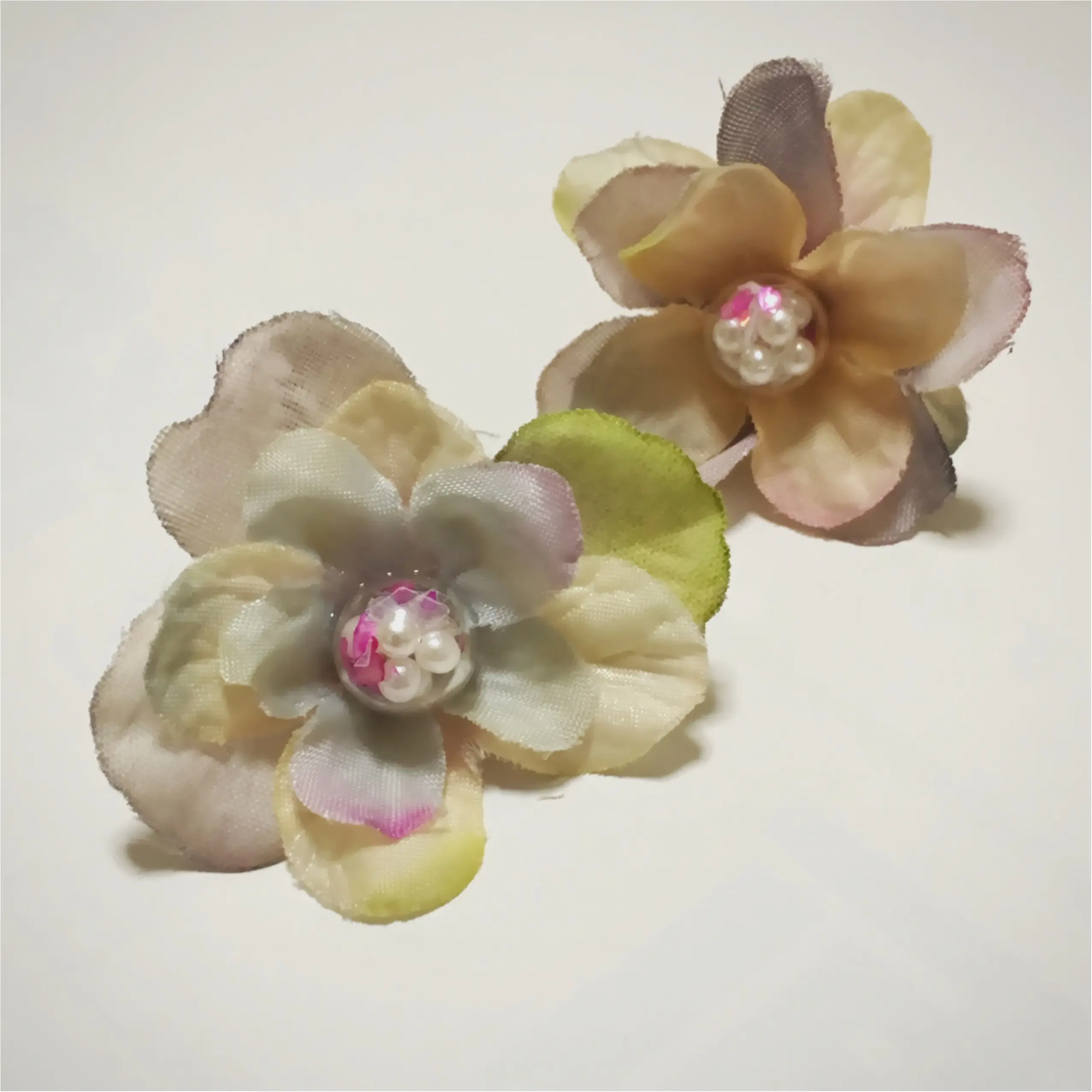【レシピ公開】ハンドメイドの紫陽花イヤリング♡_4