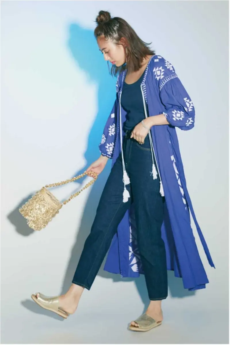 ファッション,2018,夏,ネイビー