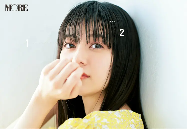 小顔も透明感も叶う! “今いちばん可愛い前髪”の作り方教えます。基本のスタイリングはヘアオイルだけでOK ♬_3