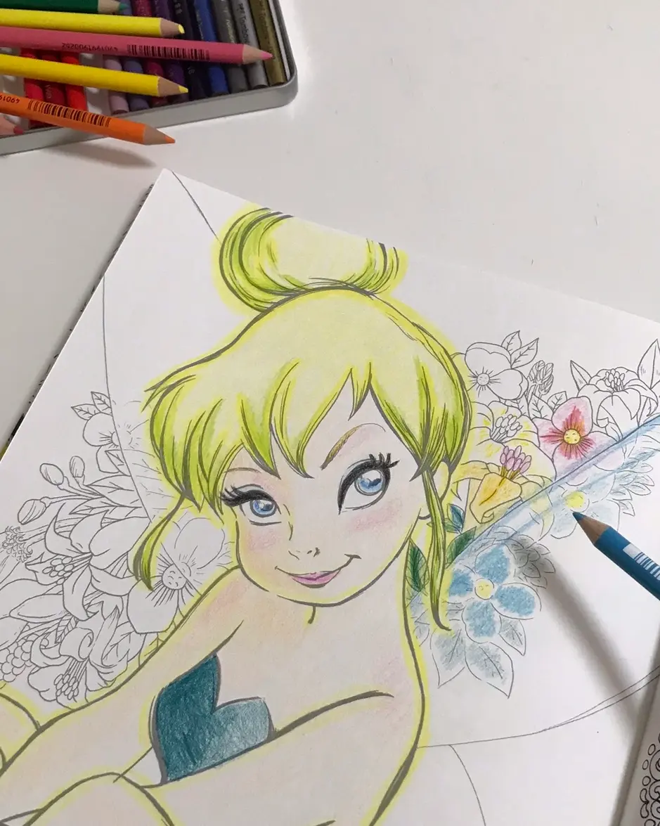 おうち時間「大人ディズニー 素敵な塗り絵レッスンブック」をやってみた!_10