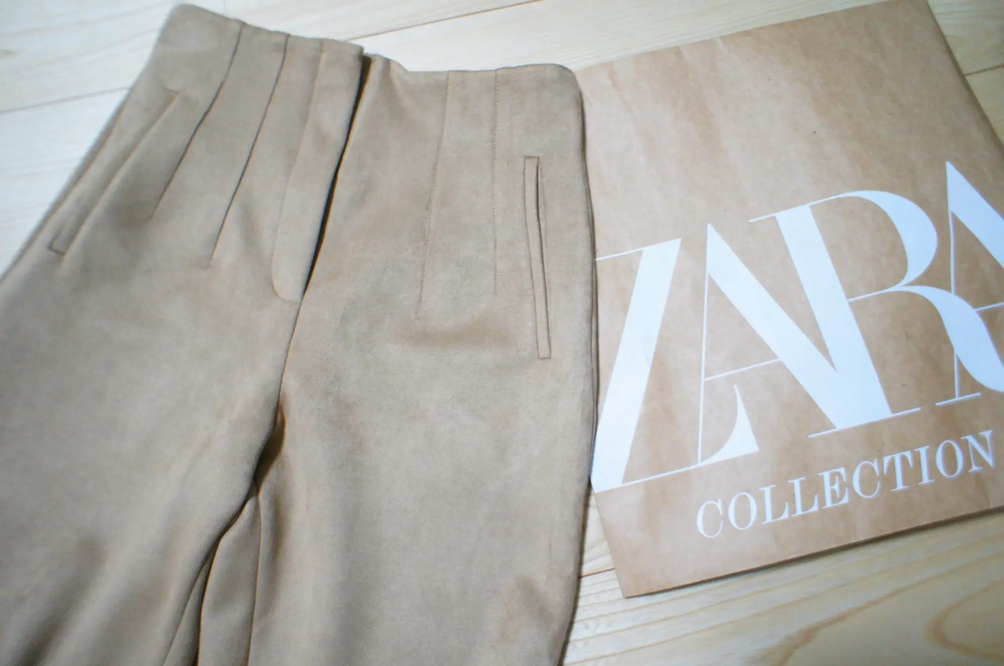 《再販するたびに品薄⁈❤️》【ZARA】スエード風ハイウエストパンツをゲットしました✌︎❤︎_1