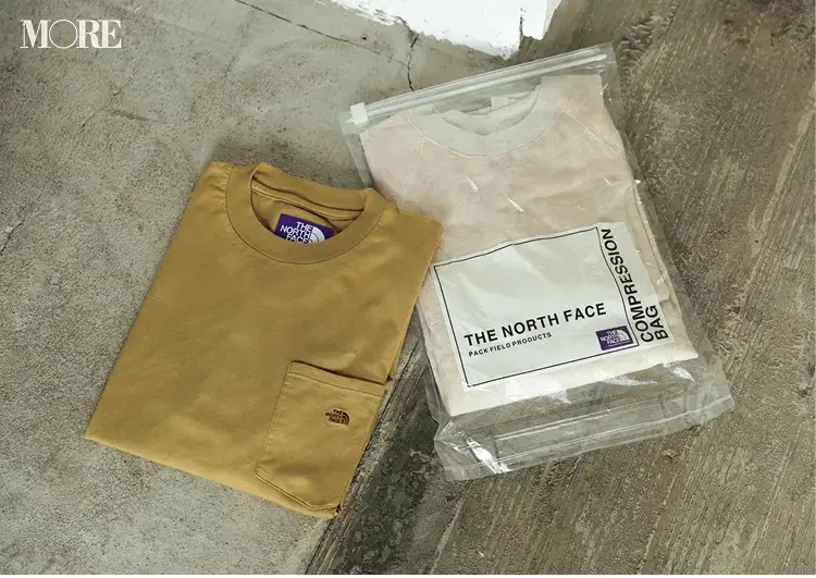 秋のオフィスカジュアルにおすすめのノースフェイスのTシャツ