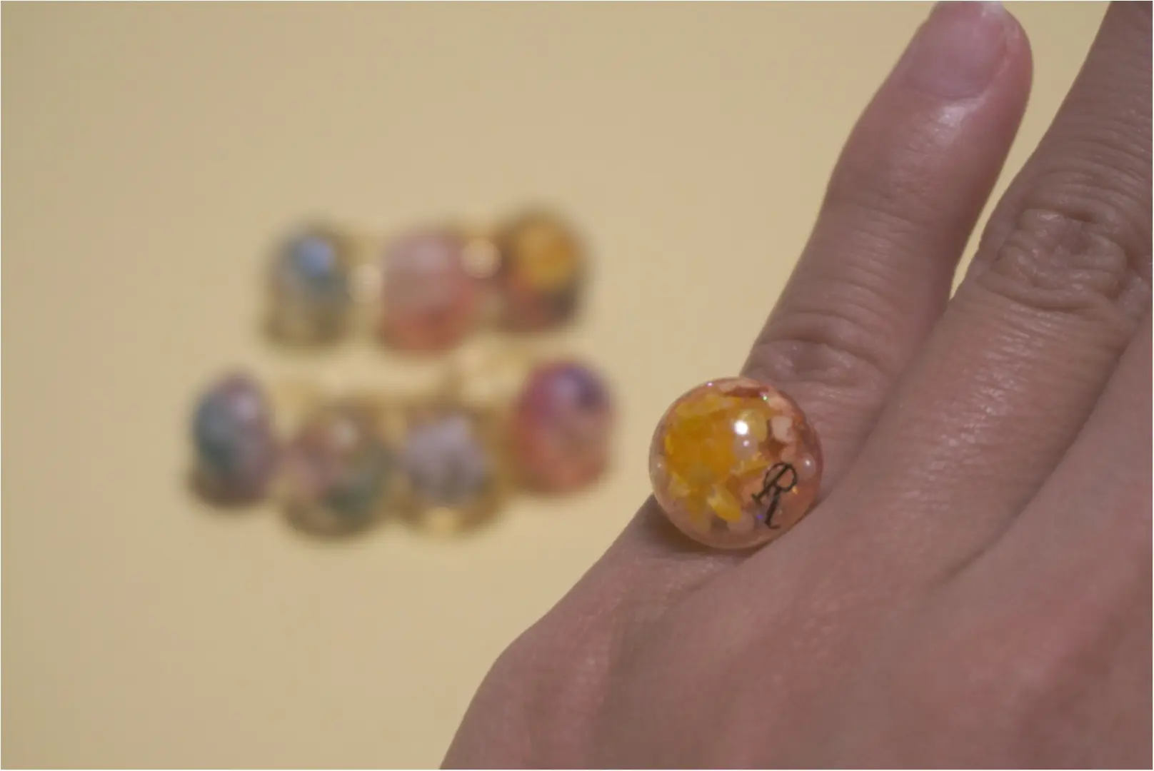 【UVレジン】と【スターフラワー】でピンキーピングを作ろうヾ(o´▽`)ノ゙_14