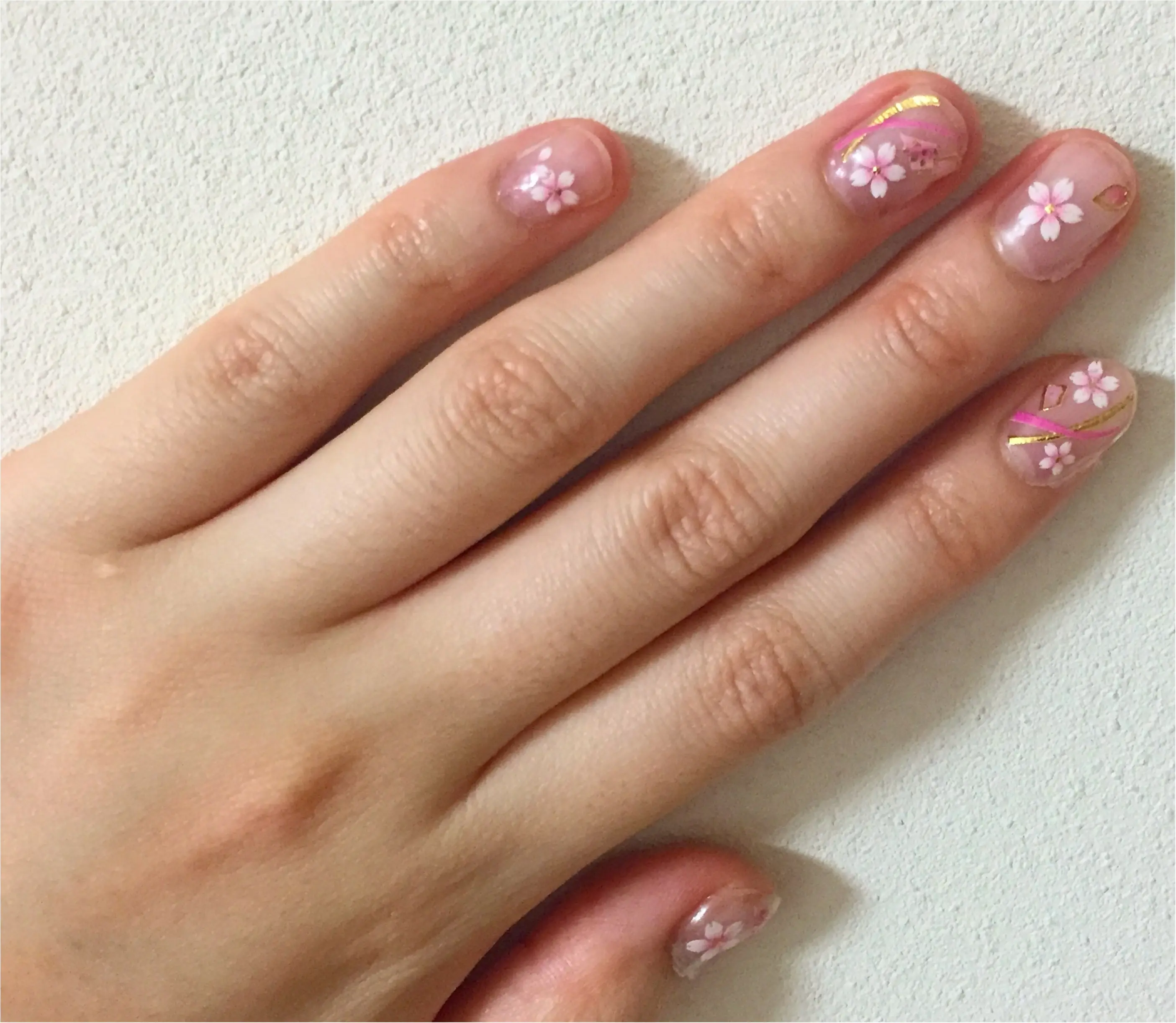 【*桜ネイル*】400円のネイルシールで簡単仕上げ✨≪samenyan≫_3
