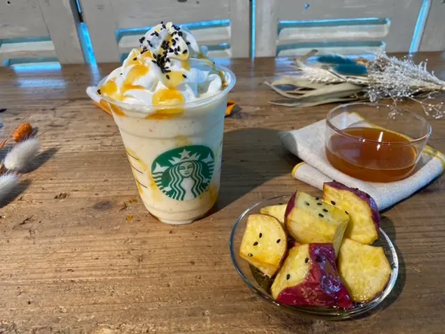 【スタバ 新作レポ】「大学芋 フラペチーノ」はまるで飲む大学芋! 再現度の高さに感動‼︎_4