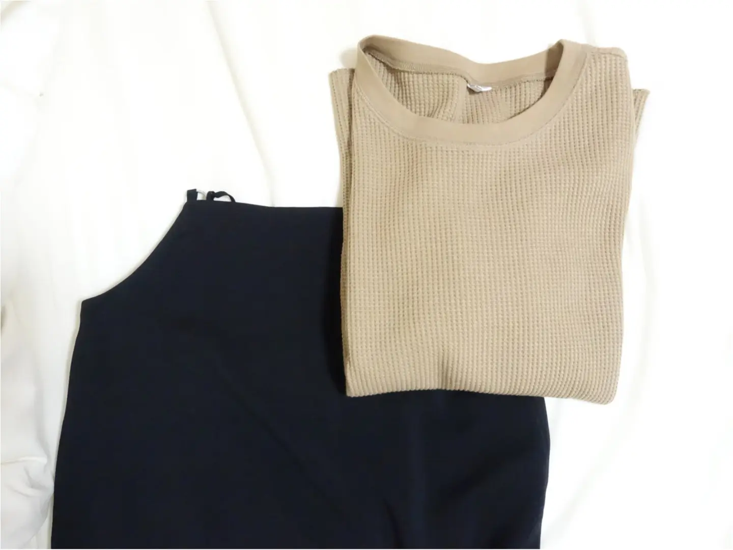 【UNIQLO】大人気のワッフルクルーネックT《着まわし3days》_5