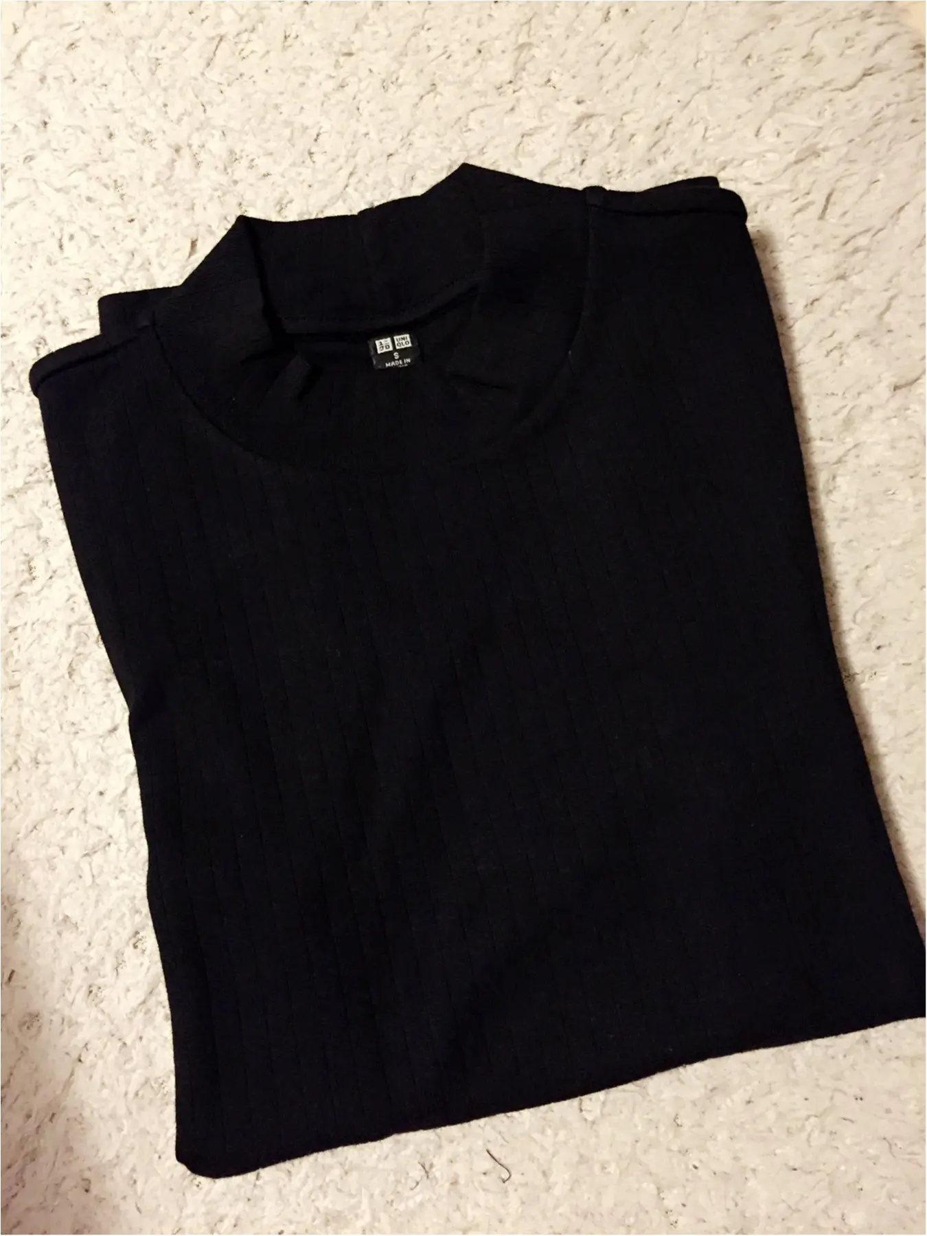 ♡SNSで話題!!ユニクロのリブハイネックT(1000円)とGUスカートで秋コーデ作ってみました!!♡_1
