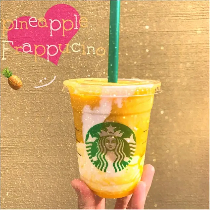【FOOD】おすすめカスタム!スタバでパイナップルフラペチーノ×ギリシャ風ヨーグルト♥_3