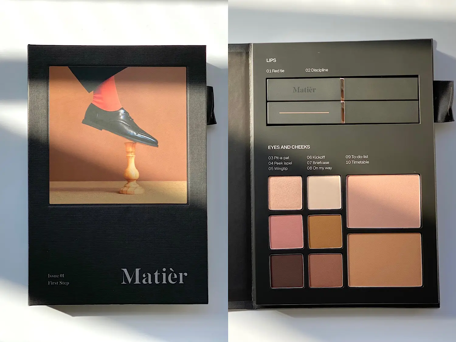韓国コスメのマティエのMakeup Bookの「01 First Step」は大人のヌーディメイクが楽しめるセット